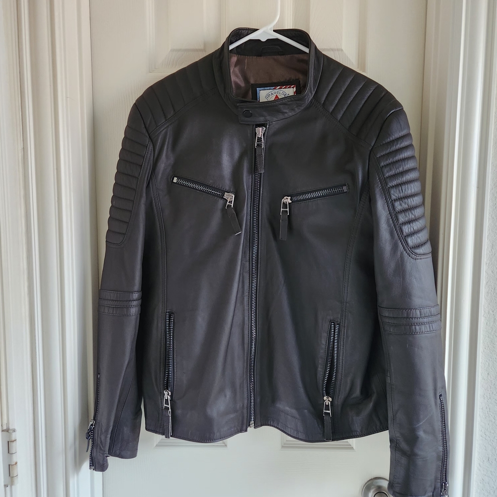Iparelde 100%‎ Leather Motorcycle Jacket Size Large